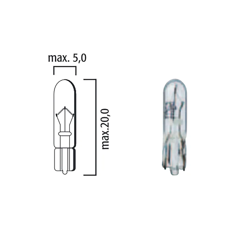 Knallerangebot Flösser Lampen 6V 1.2W W2x4,6d Glassockel VPE10 490196