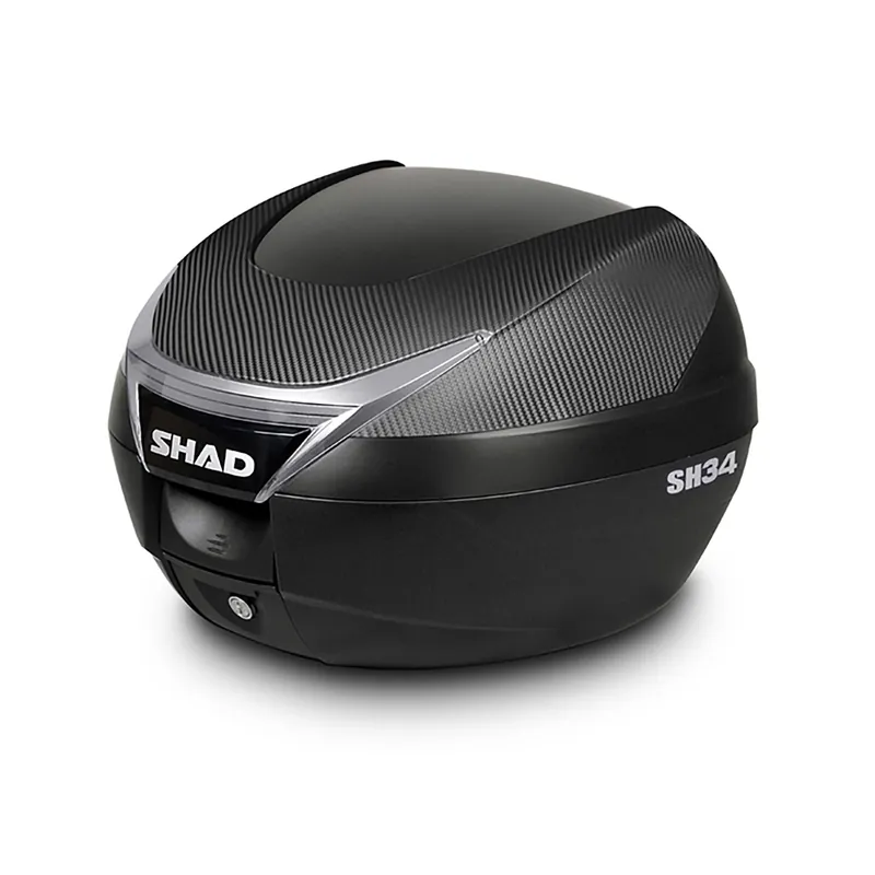 Kostenfreie Lieferung SHAD Topcase SH34 Carbon inklusive Trägerplatte D0B34106