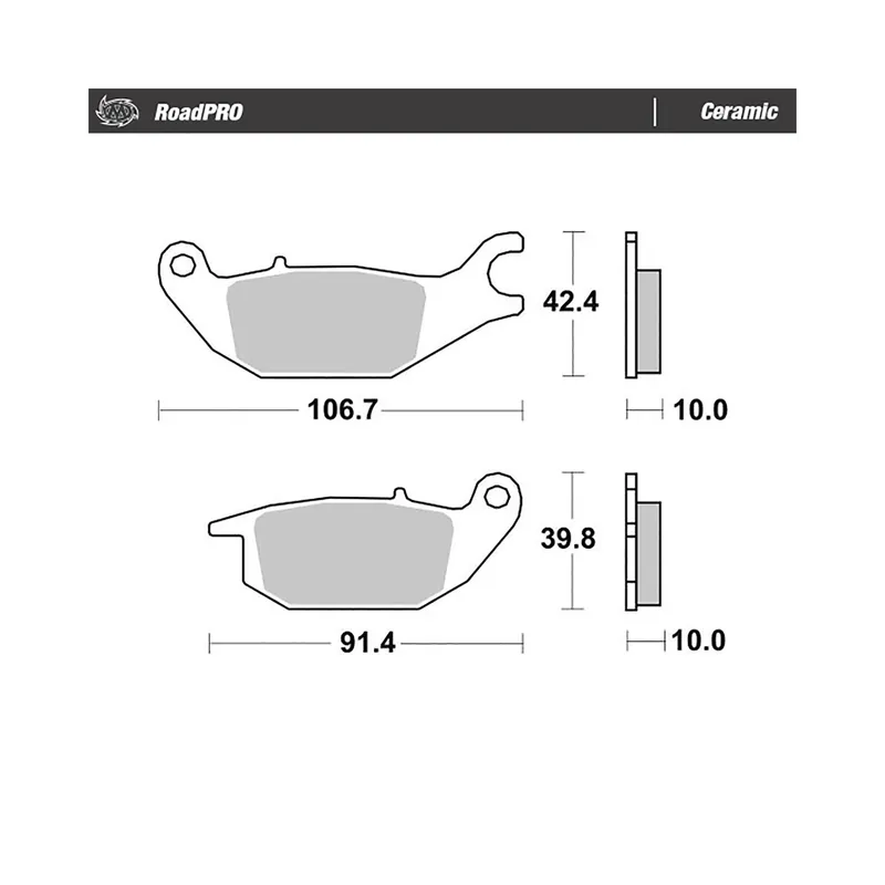 Direkt Vom Hersteller Moto-Master Bremsbelag RoadPRO Ceramic 414204