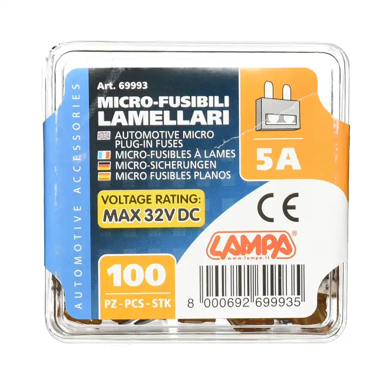 Meistverkauft MotoLibre Sicherung 5AH Flachsicherung 100 Stck. 249993