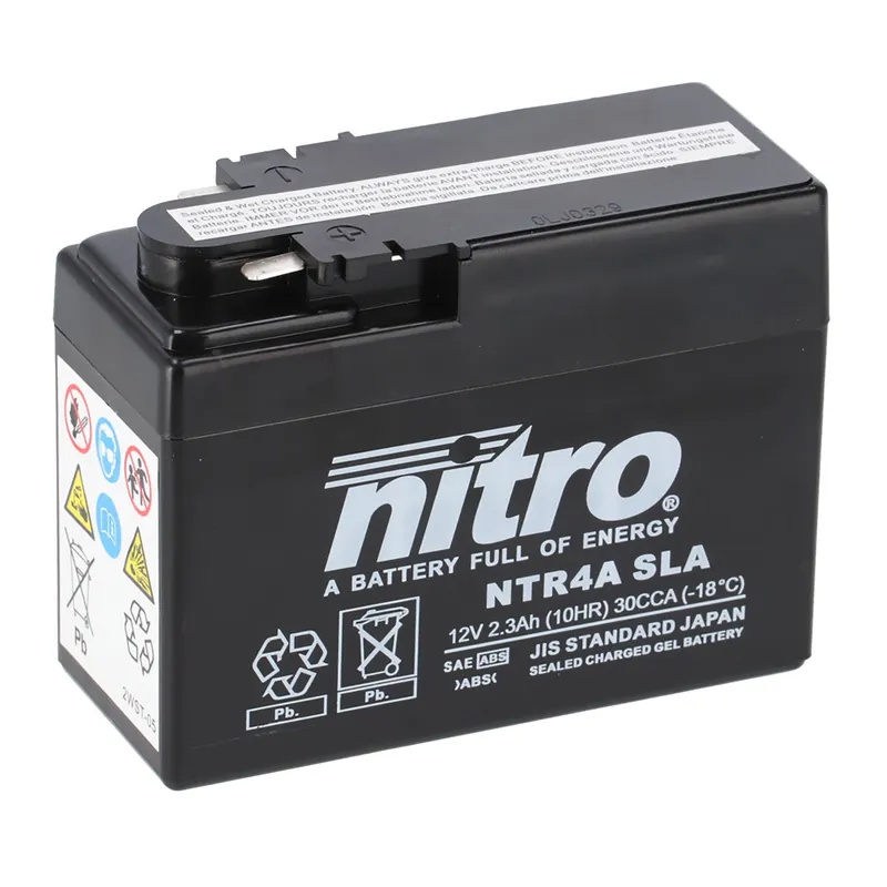 Top-Angebot Nitro Batterie 12V 2,3AH YTR4A-BS Gel 50415 NTR4A SLA
