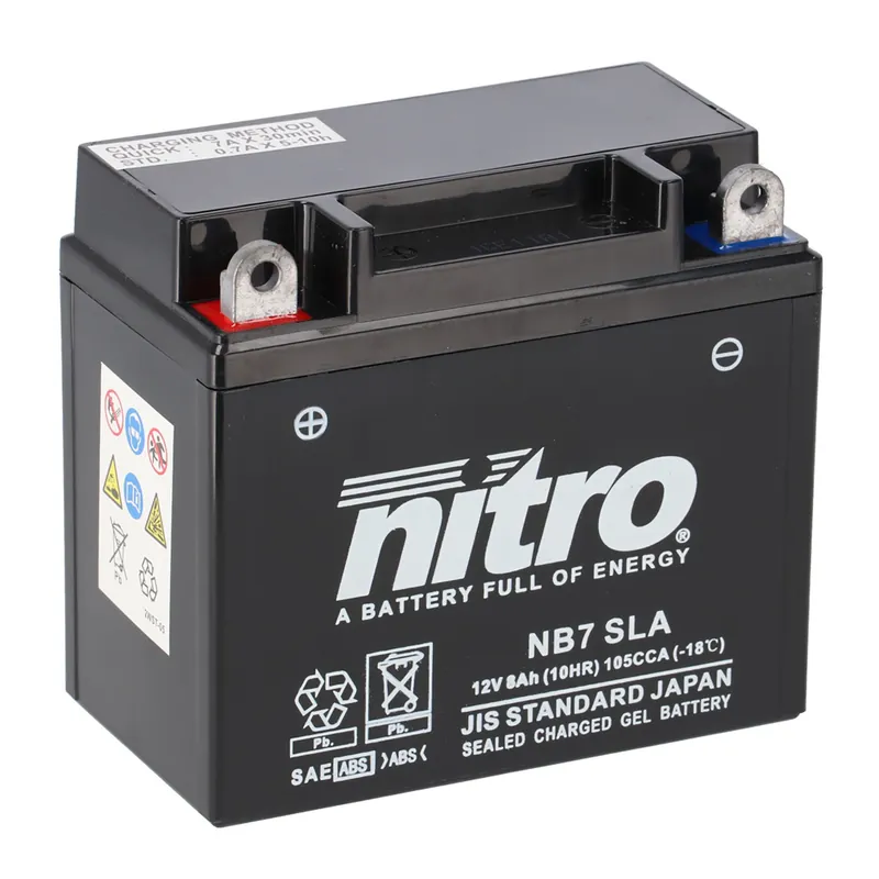 Nitro Batterie 12V 8AH YB7-A Gel NB7 SLA Ausverkauf