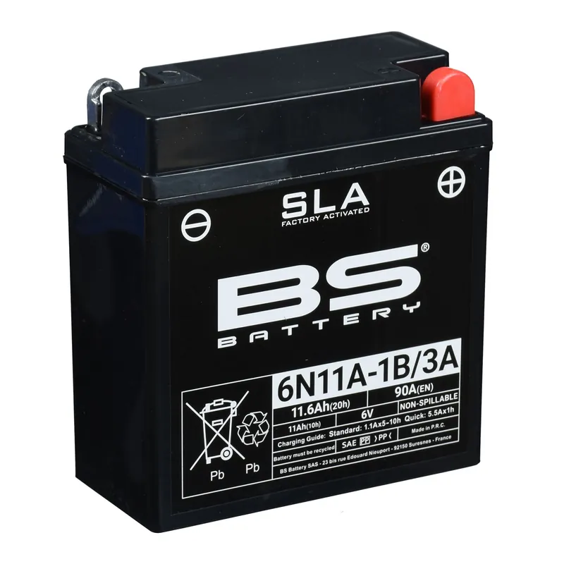 BS Batterie 6V 11AH 6N11A-3A GEL -Battery 01214 807965 Super-Preis