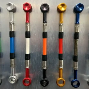 ABM KIT Stahlflex-Leitung 3-teilig Vorderrad / original - APRILIA RSV 1000 Mille R 1997 - 2000 Super-Preis